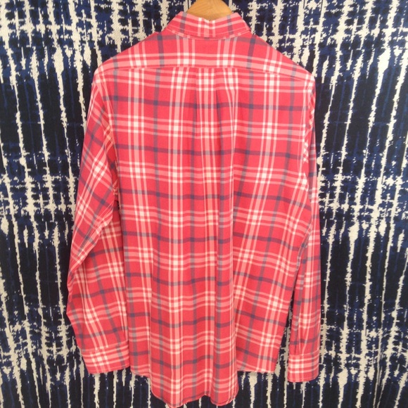 Euc Polo naval Plaid officer Sz L - Picture 5 of 5